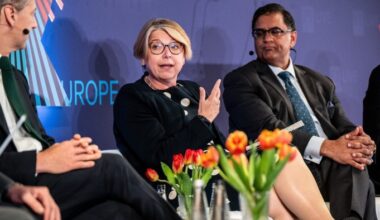 Sarah Breeden speaking at the Financial Times’ Climate and Impact Summit on Tuesday