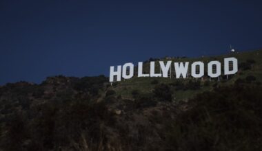 The Hollywood sign in Los Angeles, California
