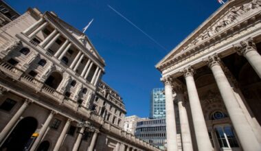 The Bank of England building in London