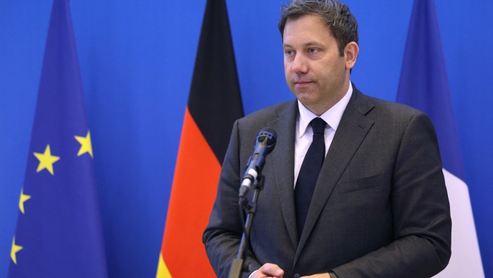 Germany’s finance minister Lars Klingbeil