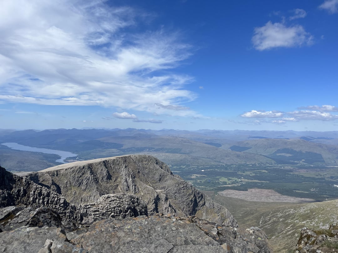 On top of Ben Nevis yesterday