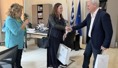 Συνάντηση του Δημάρχου Ηρακλείου Αλέξη Καλοκαιρινού με την νέα Γενική Προξένο της Γαλλίας