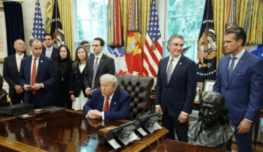 US president Donald Trump signs executive orders on nuclear energy