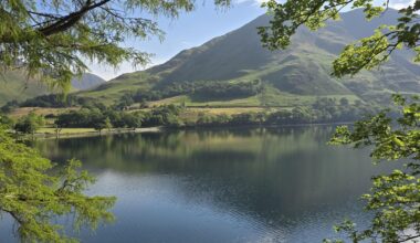 We really do have some wonderful places, my visit to Buttermere Lake today
