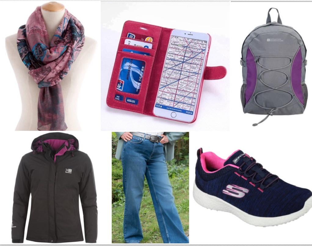 65 year old woman on a day out in London starter pack.