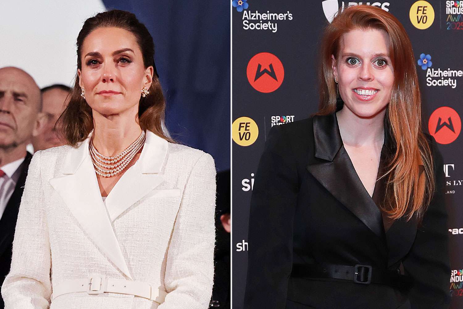 Kate Middleton and Princess Beatrice Wear Same Dress in Opposite Colors
