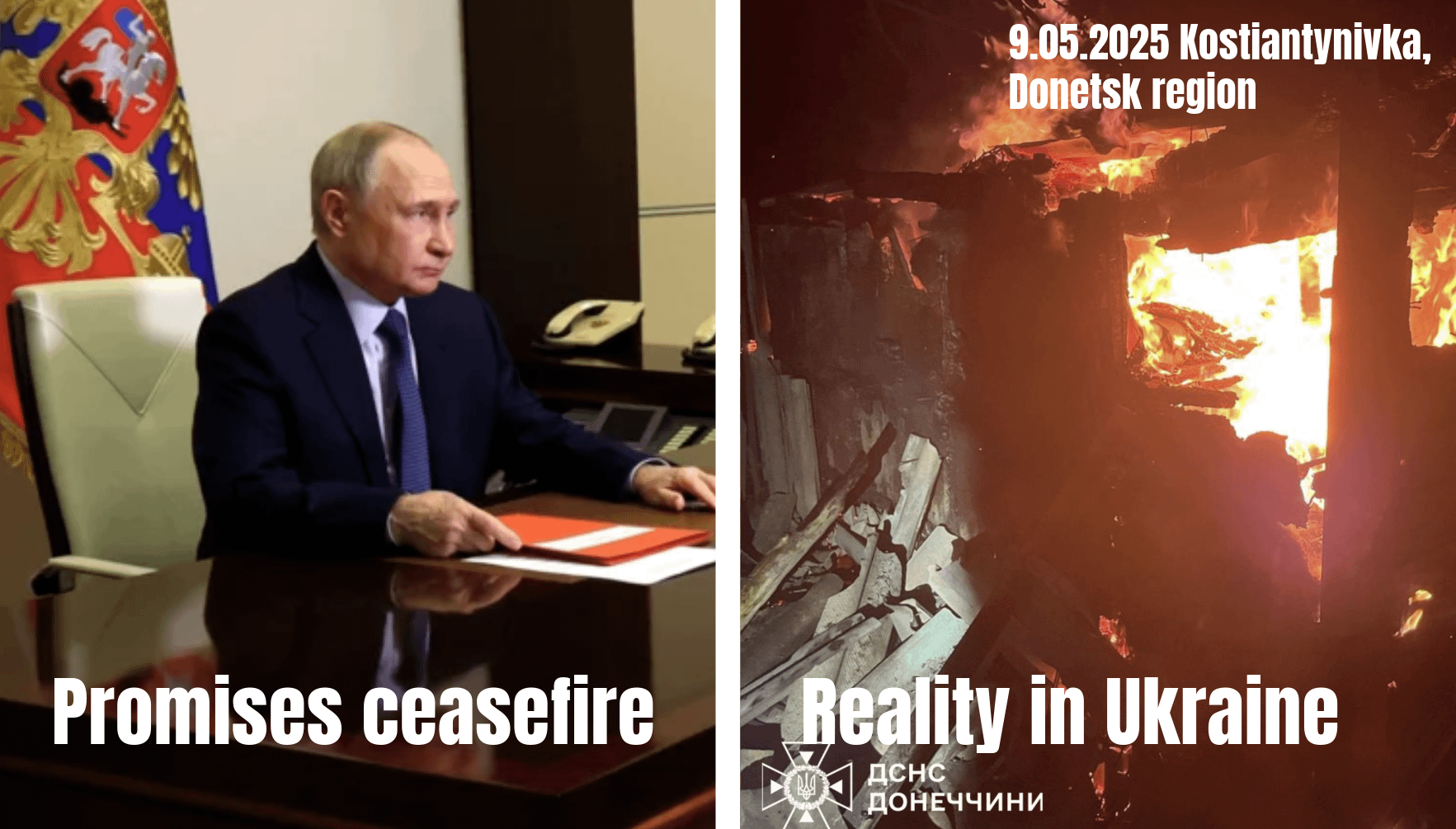 Does Kremlin truly want peace? While touting a May 8–10 ceasefire, Russia launched 115 airstrikes and 7,303 drones, dropped 197 guided bombs, and carried 12,100 shellings. Strikingly, these weapons rely on thousands of Western components – still flowing in despite sanctions. This must end.