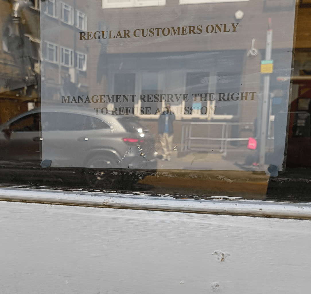 O'Briens Pub West Ealing. What's with the new hostile stance?