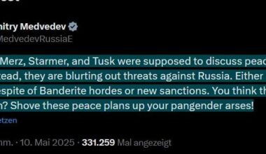 Russia goes wild. Medvedev goes wild.