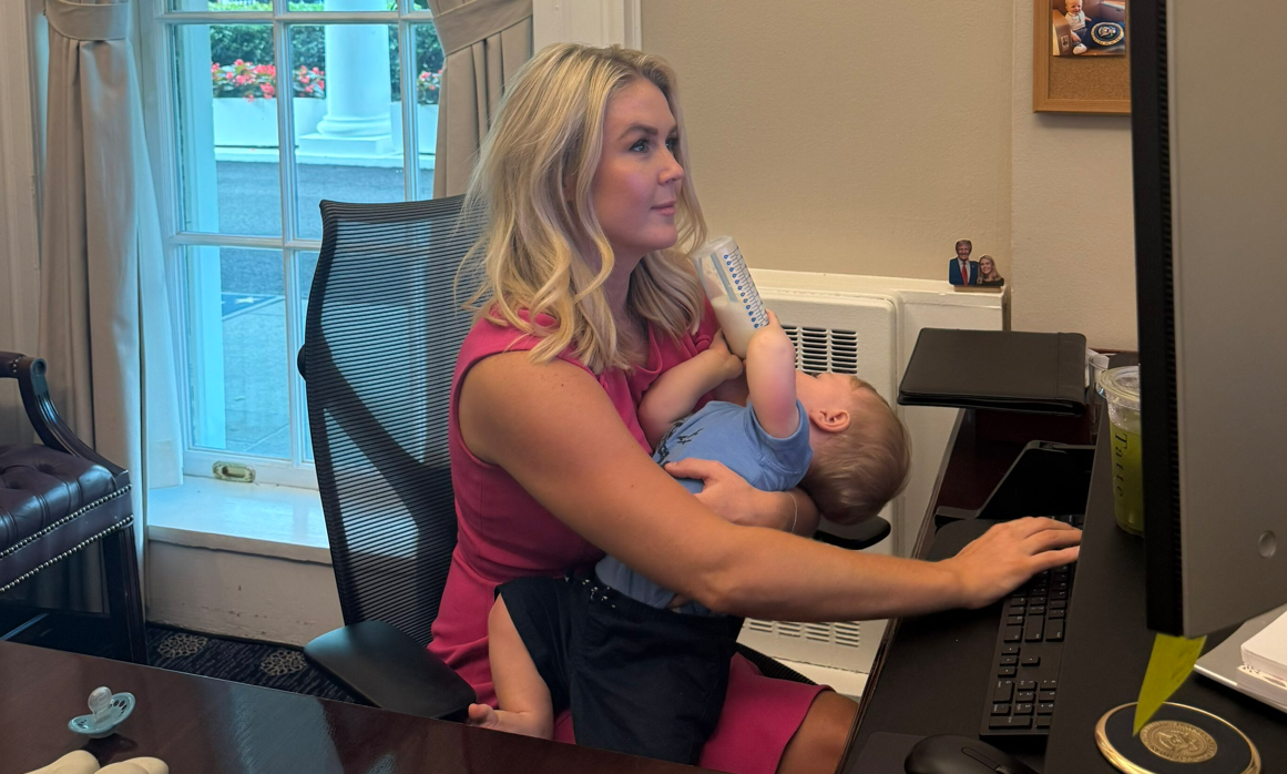 'Super Mom' Karoline Leavitt juggles motherhood and work at the White House