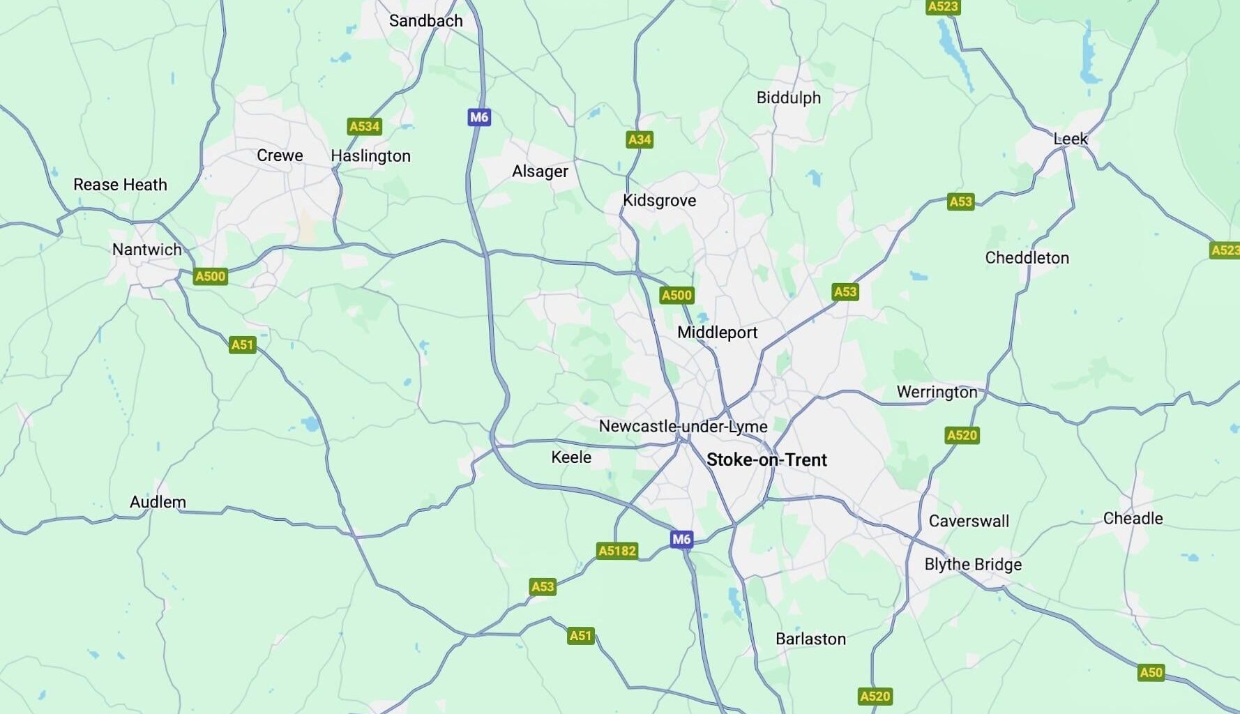 Why do people say Crewe is in the North and Stoke is in the Midlands? They are right next to each other.