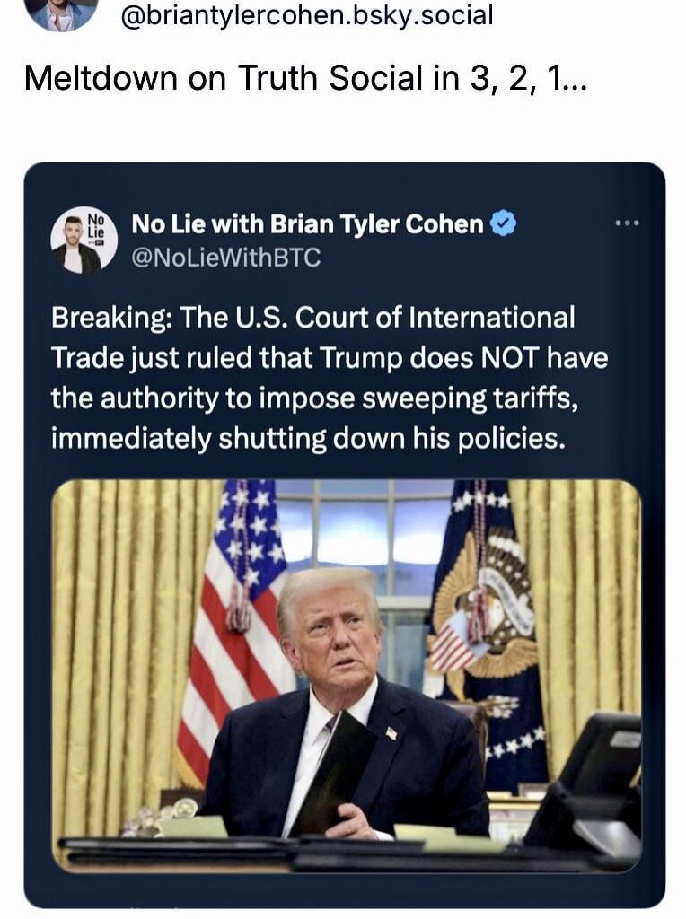 Federal trade court blocks Trump's emergency tariffs, saying he overstepped authority. The three judges were appointed by three separate presidents: Barack Obama, Ronald Reagan, and Trump himself.