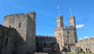 Beautiful day at Caernarfon Castle