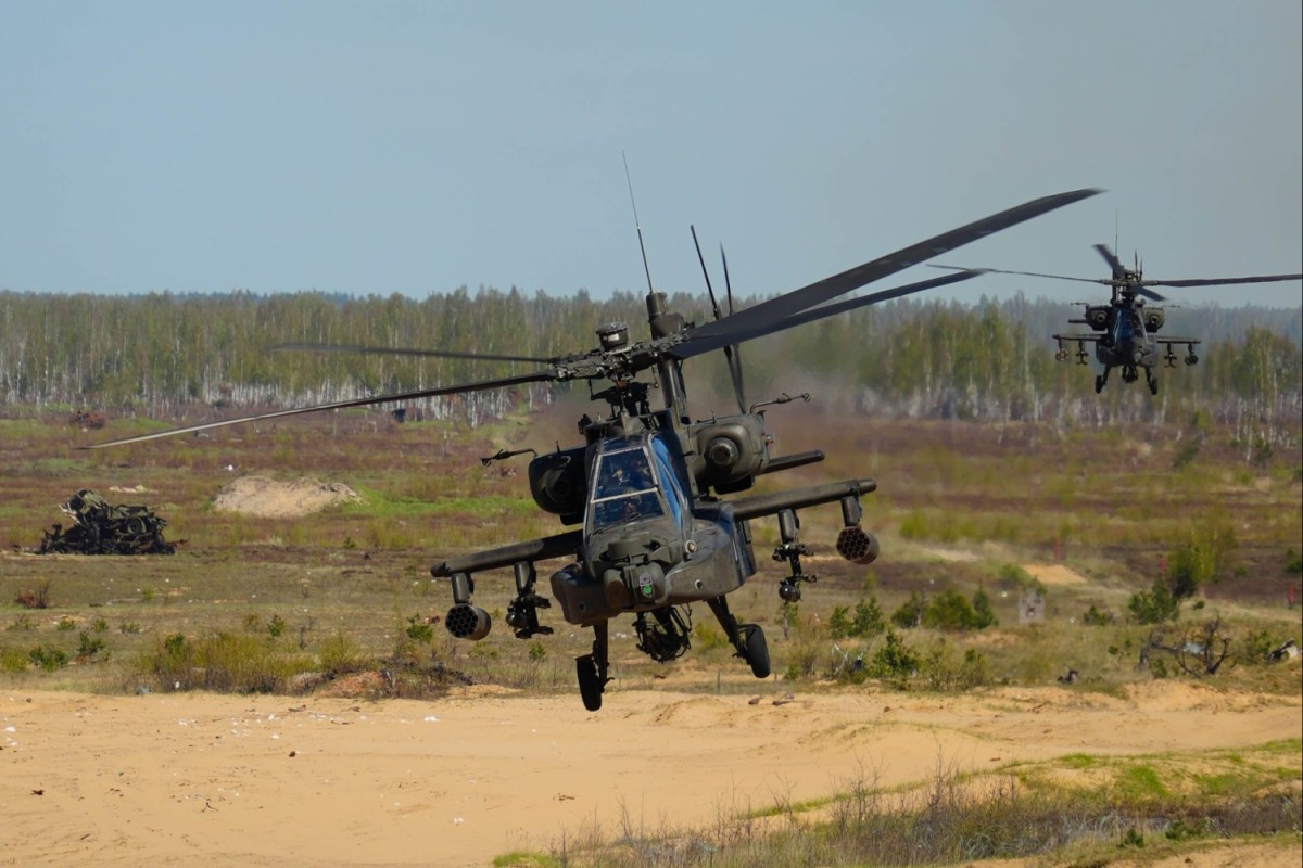 U.S. Army AH-64 Apaches roar through Latvia demonstrating lethality | Article
