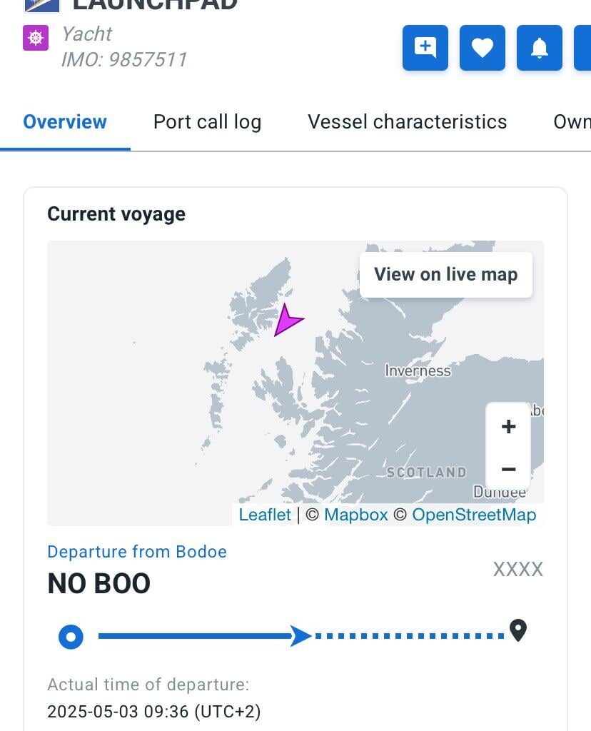 Zuckerburg is back in Scottish waters