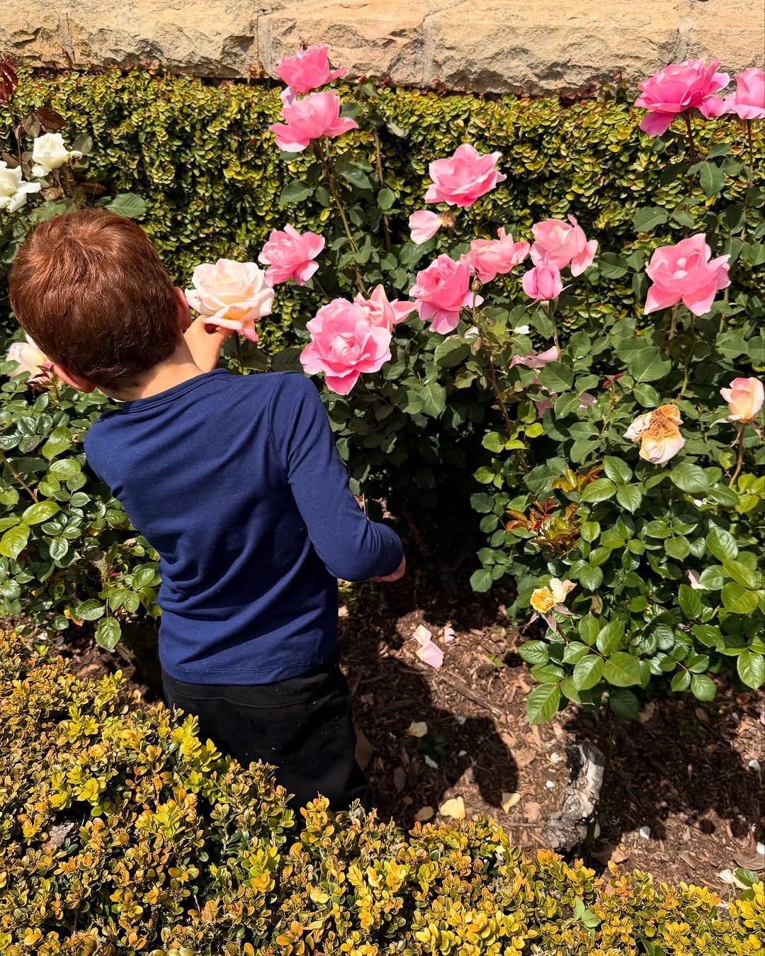 Prince Archie helps his mom tend to the garden