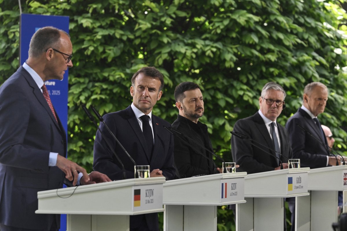 Merz Macron Zelensky Starmer Tusk