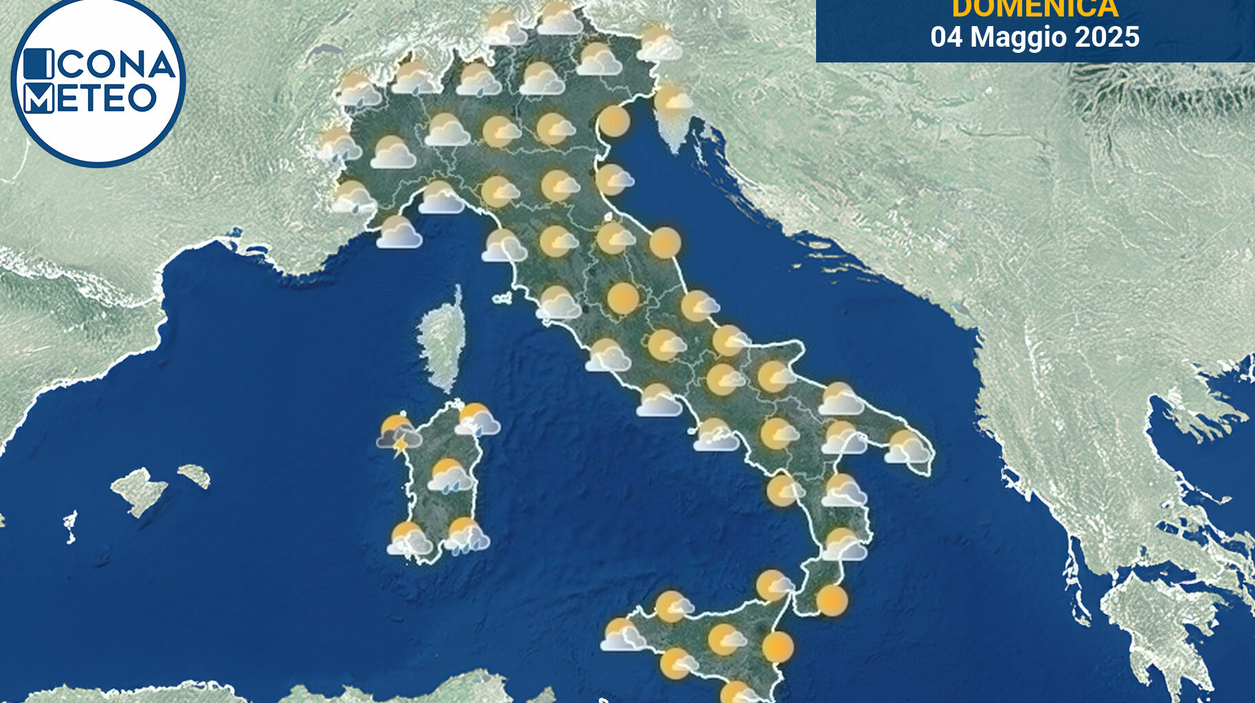 Meteo Italia oggi: Sole, nuvole e piogge isolate su diverse zone