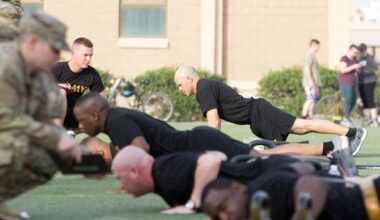 Hand-release pushups during an Army Combat Fitness Test