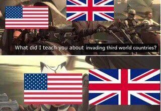 How would you react if Trump expressed his will to invade the UK?