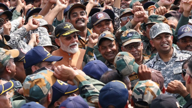 PM Modi visits Adampur Air Base in Punjab, a day after his address to the nation