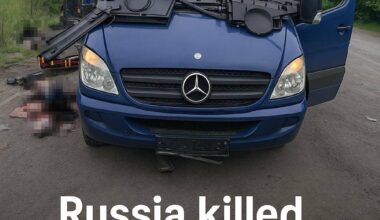 A Russian drone strike hit a bus near Bilopillia, Sumy region. 9 people killed, including a family with a child, 7 injured.  Another russian brutal attack on civilians.