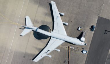 E-3A Airborne Warning and Control System (AWACS) aircraft.