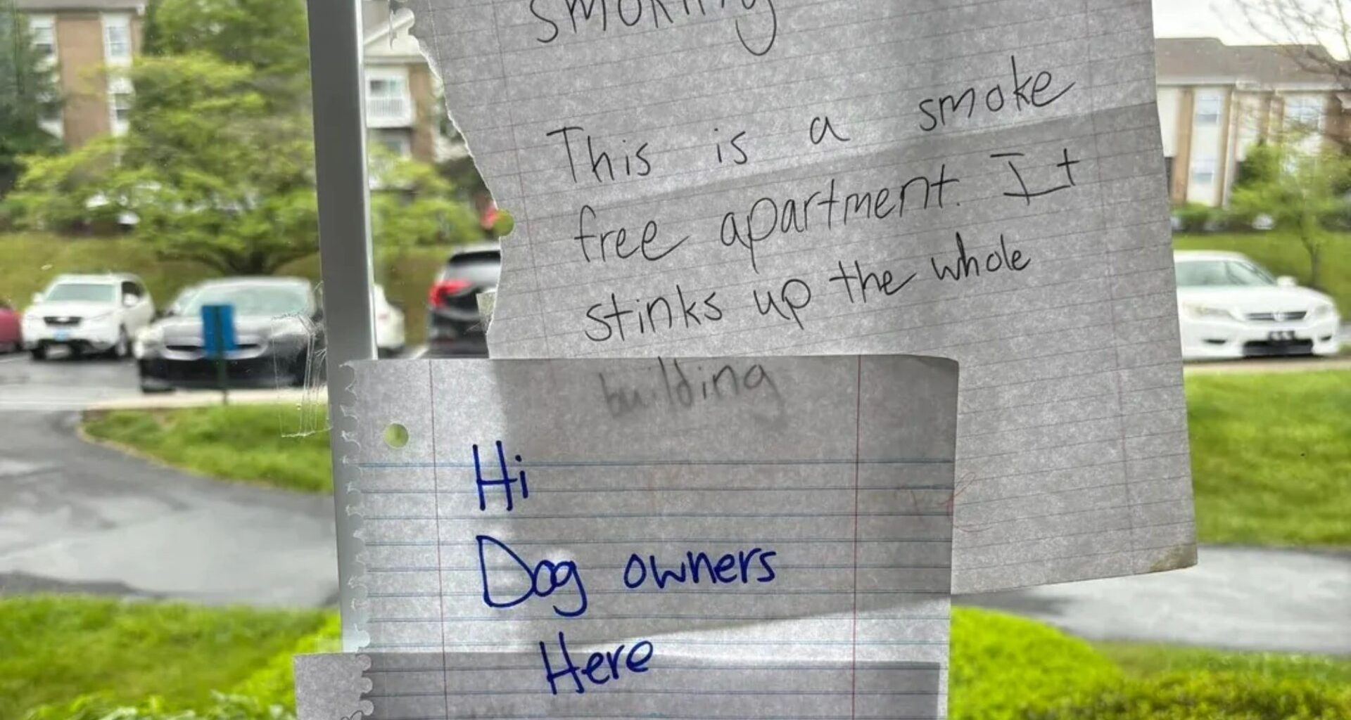 I got into the ultimate neighbour row in my apartment - we’re in a constant note war, but who's in the right?