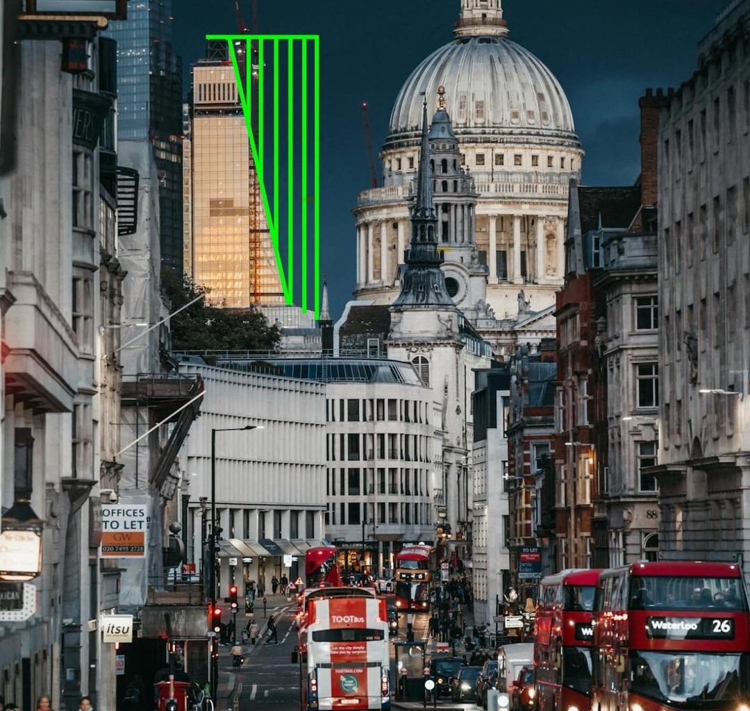 What if the Leadenhall Building / Cheesegrater was not built at 10degree angle?