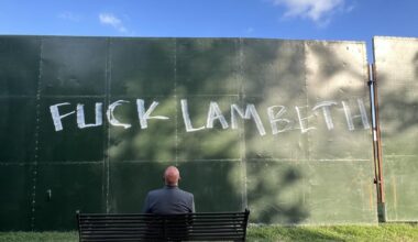 Yesterday I walked the perimeter of The Brockwell Wall to document all the new protest graffiti. Along the way I discovered some interesting information from disgruntled locals, which I shall write up soon. In the meantime here are 20 of the photos I took - let me know your favourite slogans below.