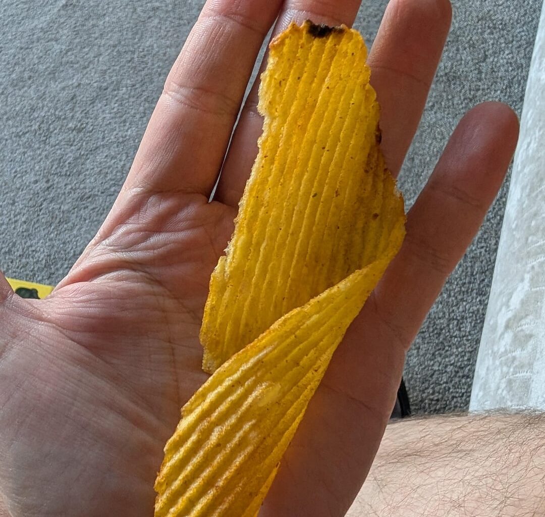 This has to be the biggest crisp I've ever seen.