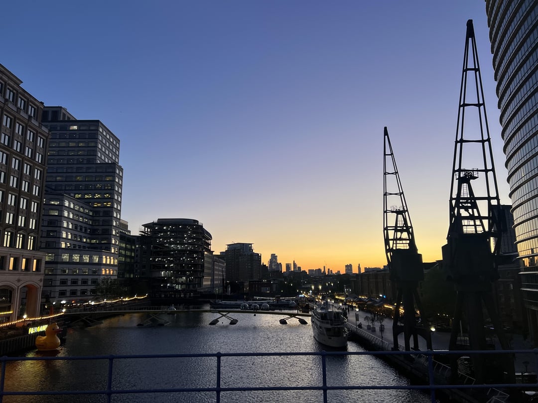 Nice view from west India Quay DLR platform