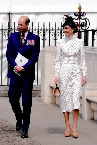 William and Kate at the VE day Thanksgiving service and concert today