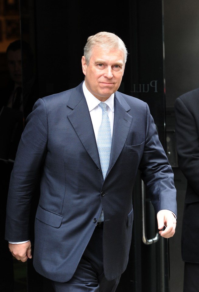 Prince Andrew, Duke of York, in a suit.
