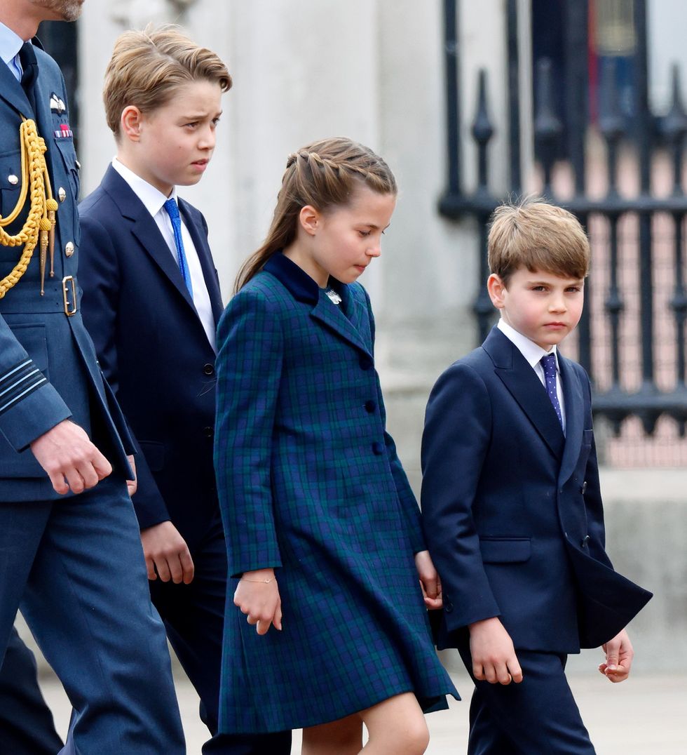 Prince George, Princess Charlotte and Prince Louis