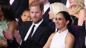 HOLLYWOOD, CALIFORNIA - JULY 11: (Exclusive Coverage) (L-R) Prince Harry, Duke of Sussex and Meghan, Duchess of Sussex attend the 2024 ESPY Awards at Dolby Theatre on July 11, 2024 in Hollywood, California.