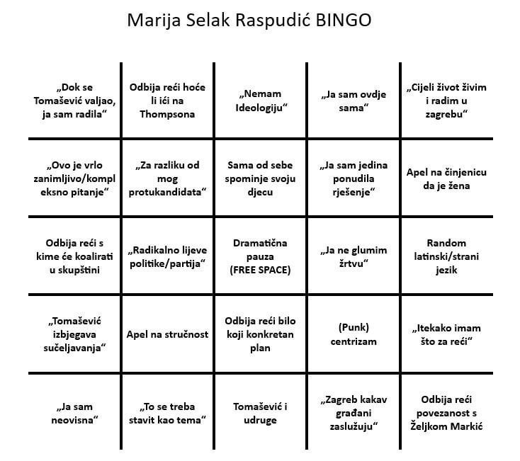 MSR bingo za debate