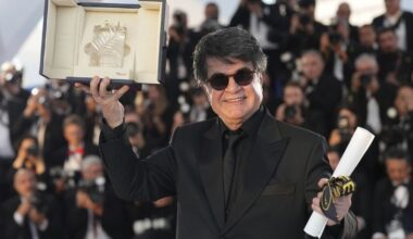 Formerly jailed Iranian filmmaker Jafar Panahi wins the top award at Cannes Film Festival.