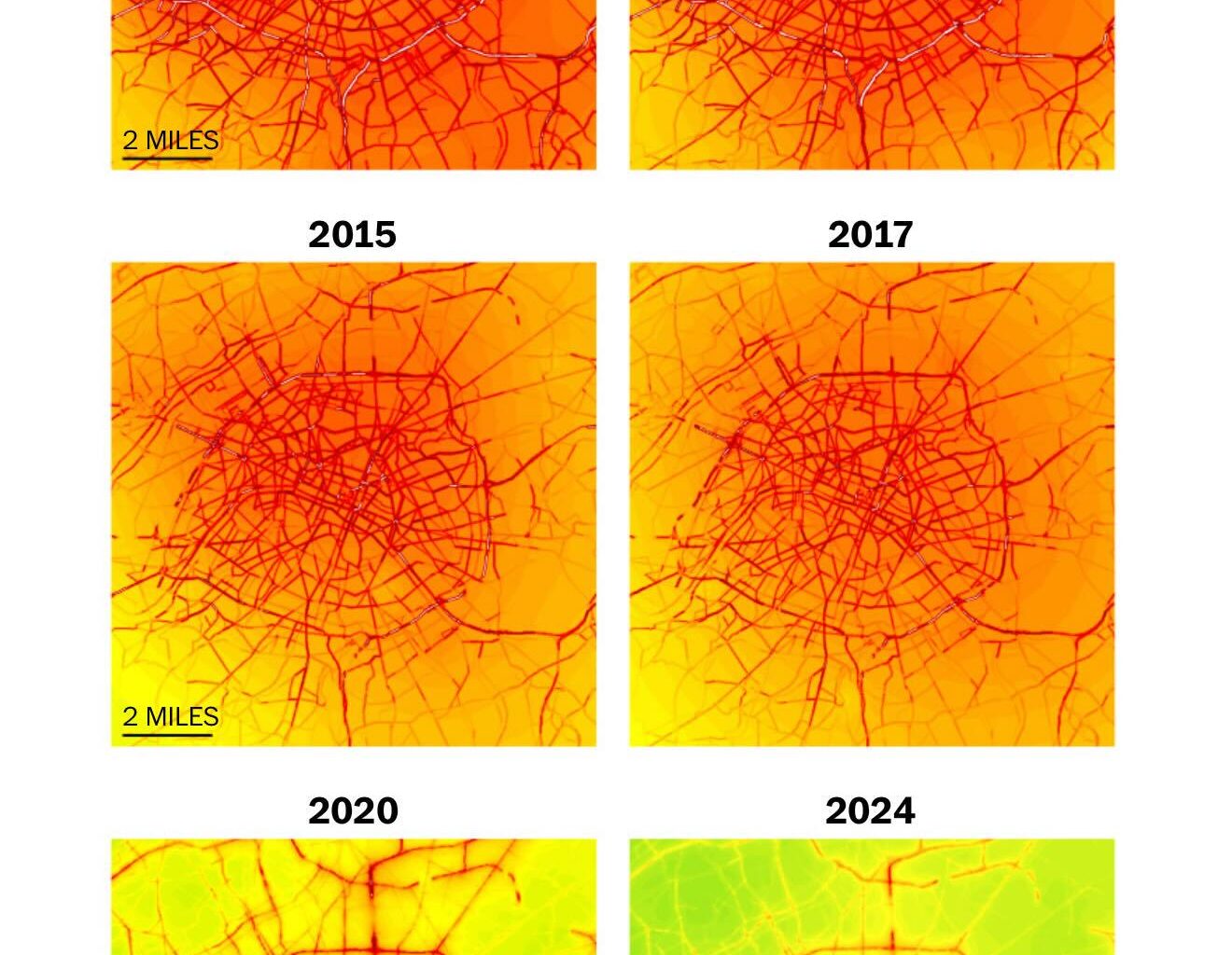 Paris pollution after they added bike lanes and restricted cars - can London do the same?