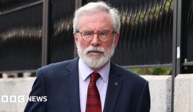 Gerry Adams defends actions of IRA in libel trial against BBC
