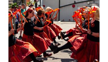It was the last dance of our local Morris Men yesterday. Bittersweet to document it, but they gave it their all.