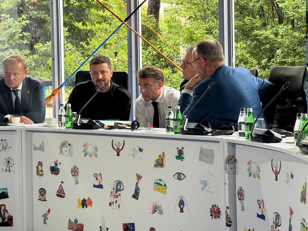 The President of Ukraine, Volodymyr Zelenskyy, held talks with the President of France, Emmanuel Macron, and the Prime Minister of the United Kingdom, Keir Starmer - and the Chancellor of Germany, Friedrich Merz, and the Prime Minister of Poland, Donald Tusk - in Albania.
