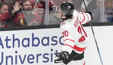 Canada advances to men's U18 world hockey semifinals on Cole Reschny overtime goal