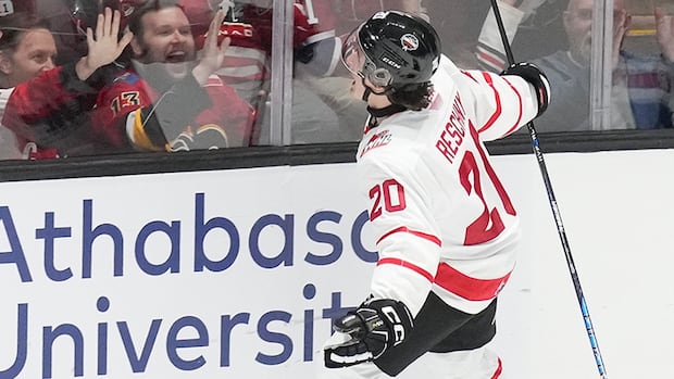 Canada advances to men's U18 world hockey semifinals on Cole Reschny overtime goal