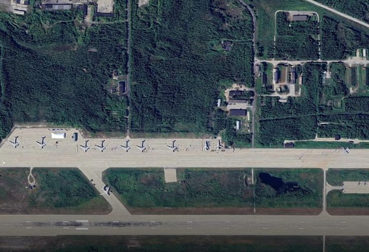 Olenya est la base militaire des bombardiers qui russes qui partent régulièrement en mission en Ukraine.