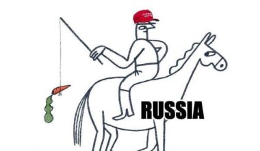 The American president increasingly looks like Russia’s willing dupe.