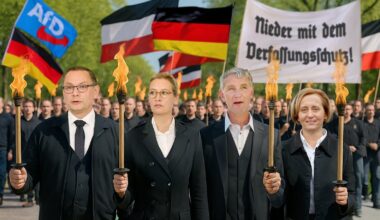 Protest gegen Einstufung als rechtsextremistisch: AfD hält Fackelmarsch vor Verfassungsschutzzentrale ab