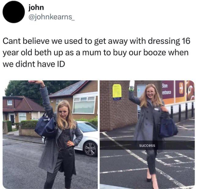 I remember some idiot wanted to see my ID to buy a PG film in a Sainsbury’s when I was 24.
