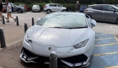 Lamborghini owner responds to an anonymous complaint about their parking