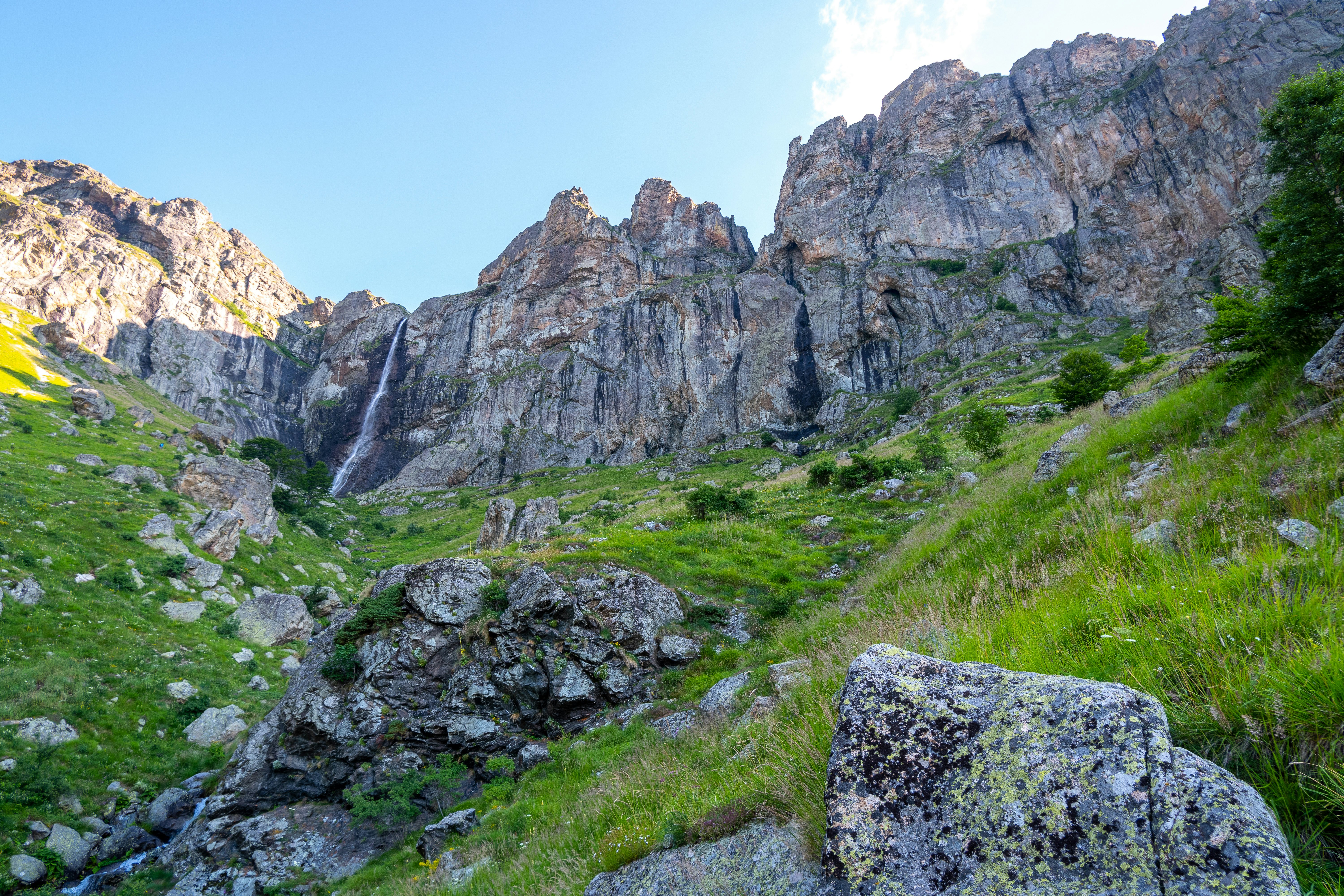 Raysko Praskalo, the highest waterfall in Bulgaria, on the way to Botev Peak.